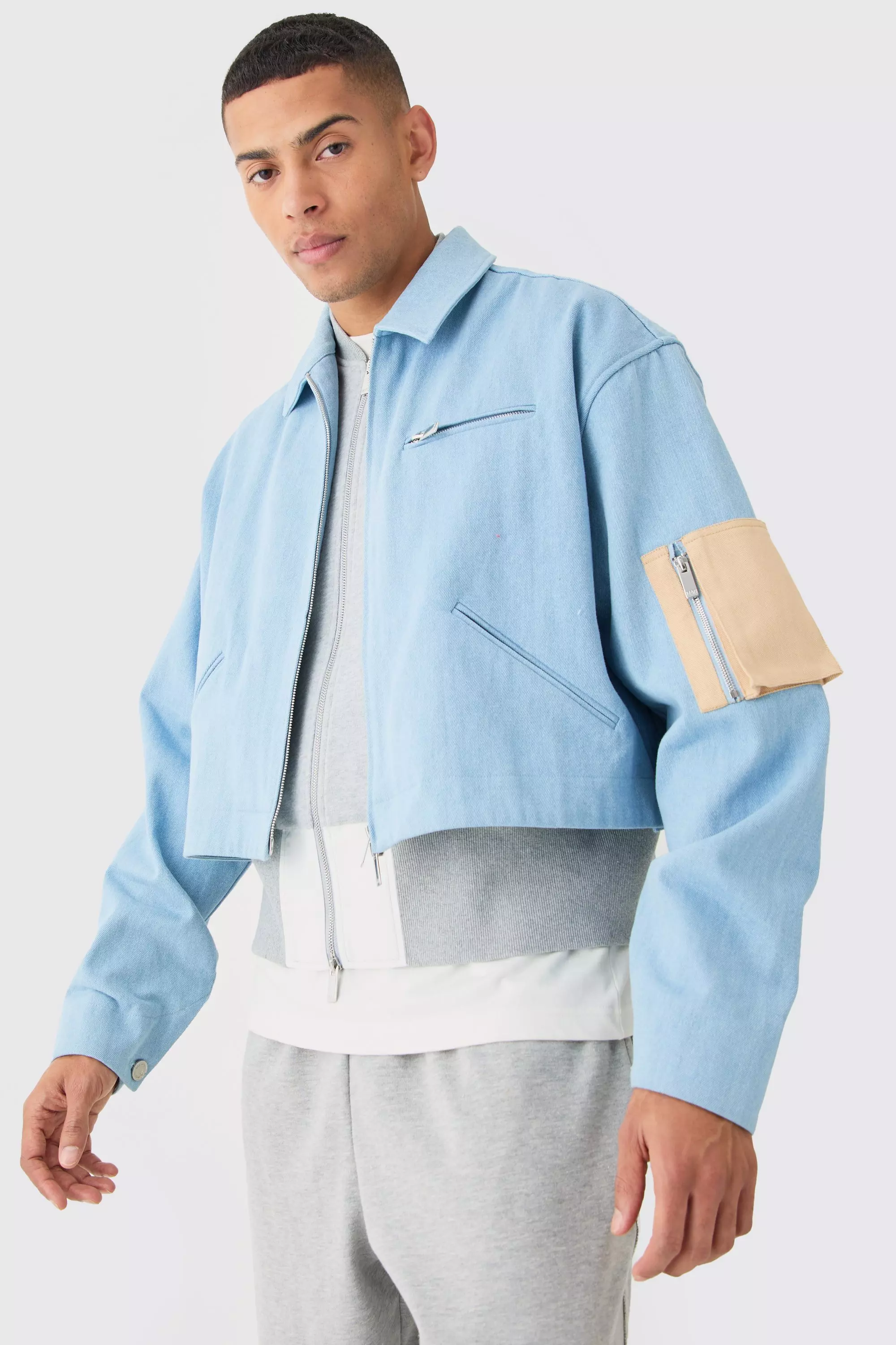 Double Monogram Print Denim Jacket – EVISU
